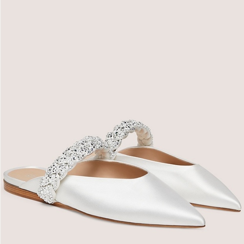 ROYALE PEARL BRAIDA FLAT | Stuart Weitzman